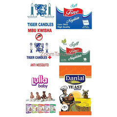 Tiger Candles,Fine Napkins, Danial Yeast , Lula Baby Diapers.