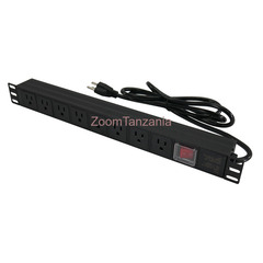7 WAYS 19 1U PDU WITH SWITCH AND WITH CABLE - 1