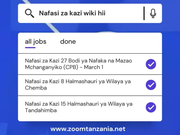 Nafasi za Kazi Zilizotangazwa Wiki Hii March 1